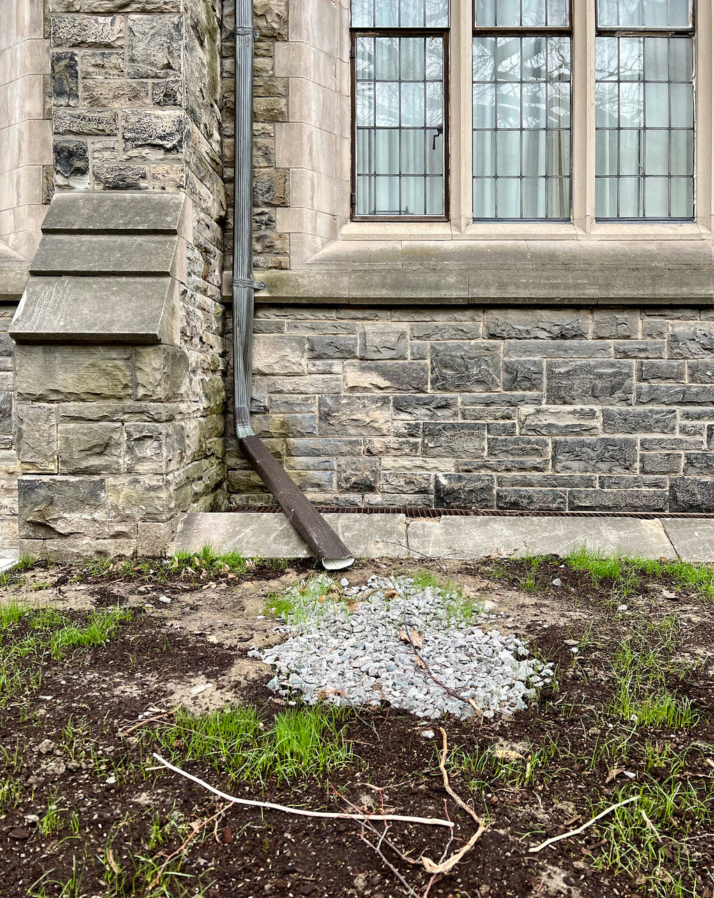 Untitled (Downspout) - Kristen Morin conceptual artwork