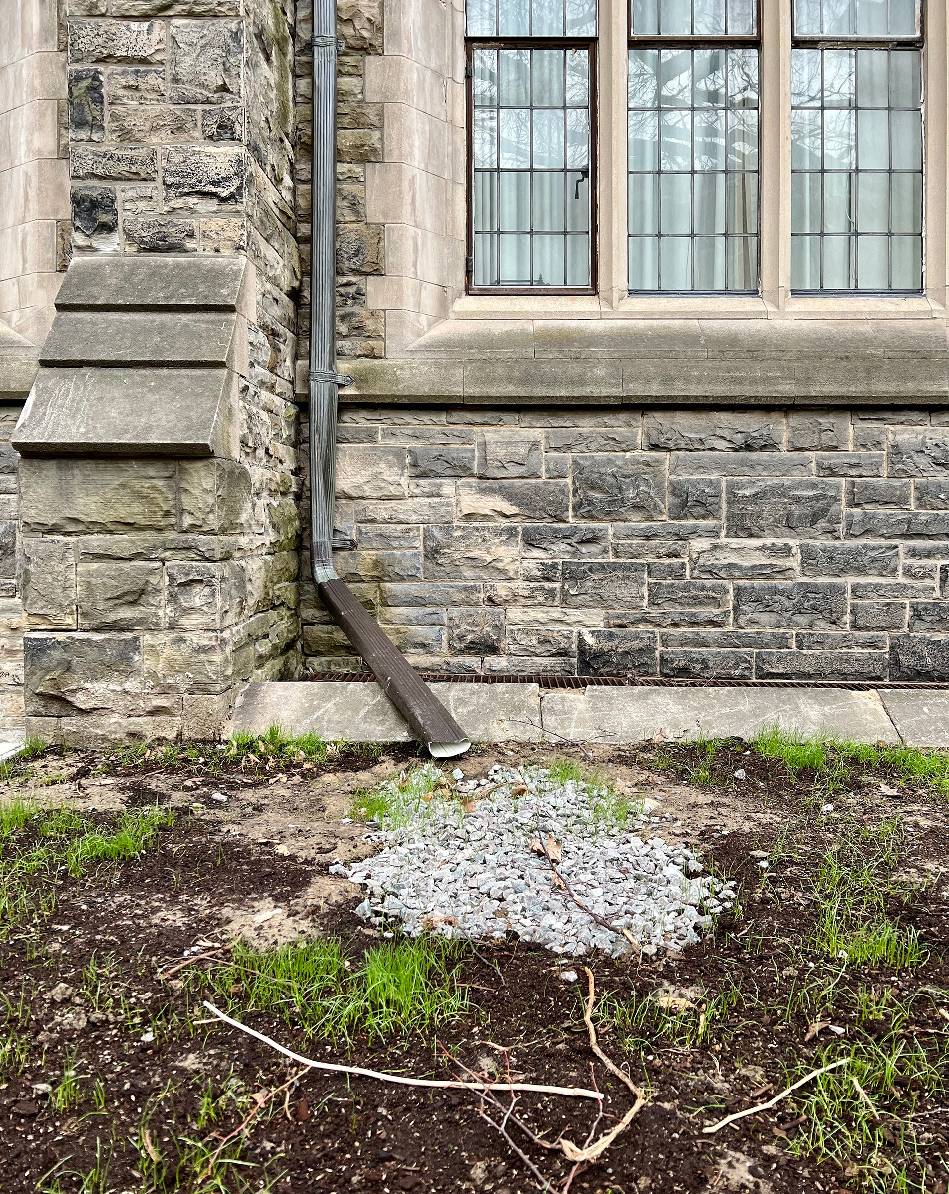 Untitled (Downspout) - Kristen Morin conceptual artwork