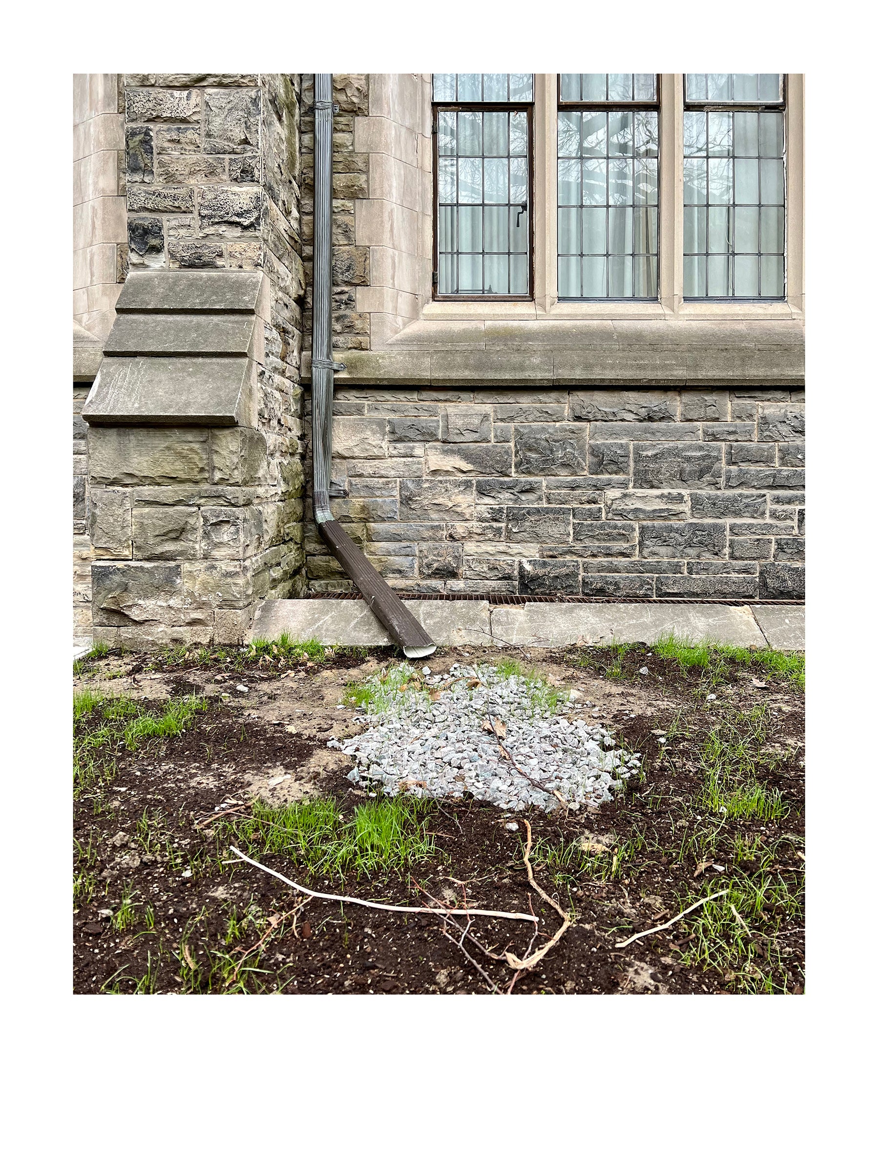 Untitled (Downspout) - Kristen Morin conceptual artwork